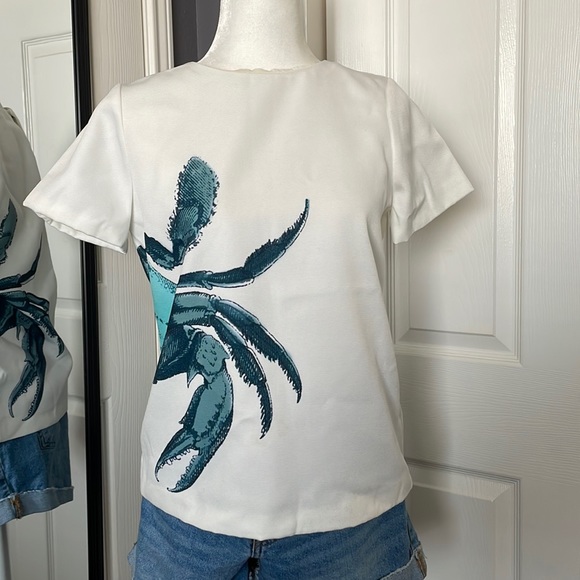 🌟2X HOST PICK! ⬇️REDUCED! J.Crew white crab top - Picture 2 of 9